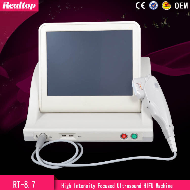 High intensity focused ultrasound face lift hifu machine hifu skin