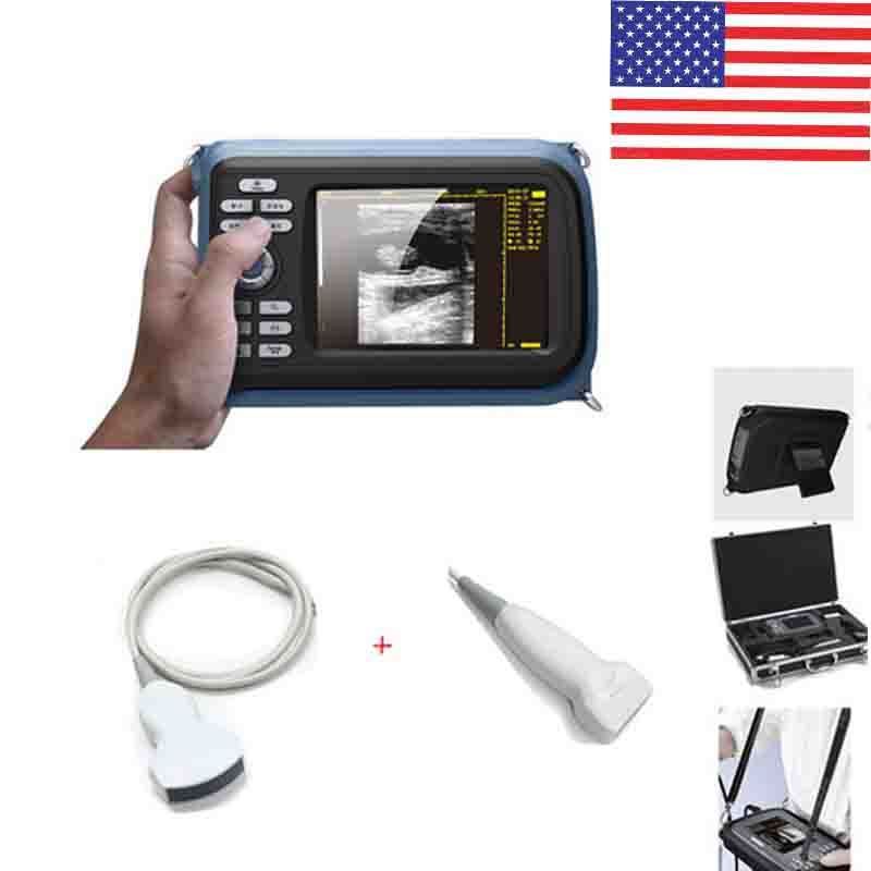 LCD Hand Held Monitor Ultrasound Scanner & Convex probe,Linear probe US Stock DIAGNOSTIC ULTRASOUND MACHINES FOR SALE