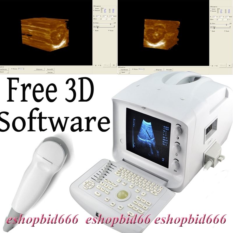 Portable Digital Ultrasound Machine/Scanner Micro Convex Probe 3D Workstation 01 190891781666 DIAGNOSTIC ULTRASOUND MACHINES FOR SALE