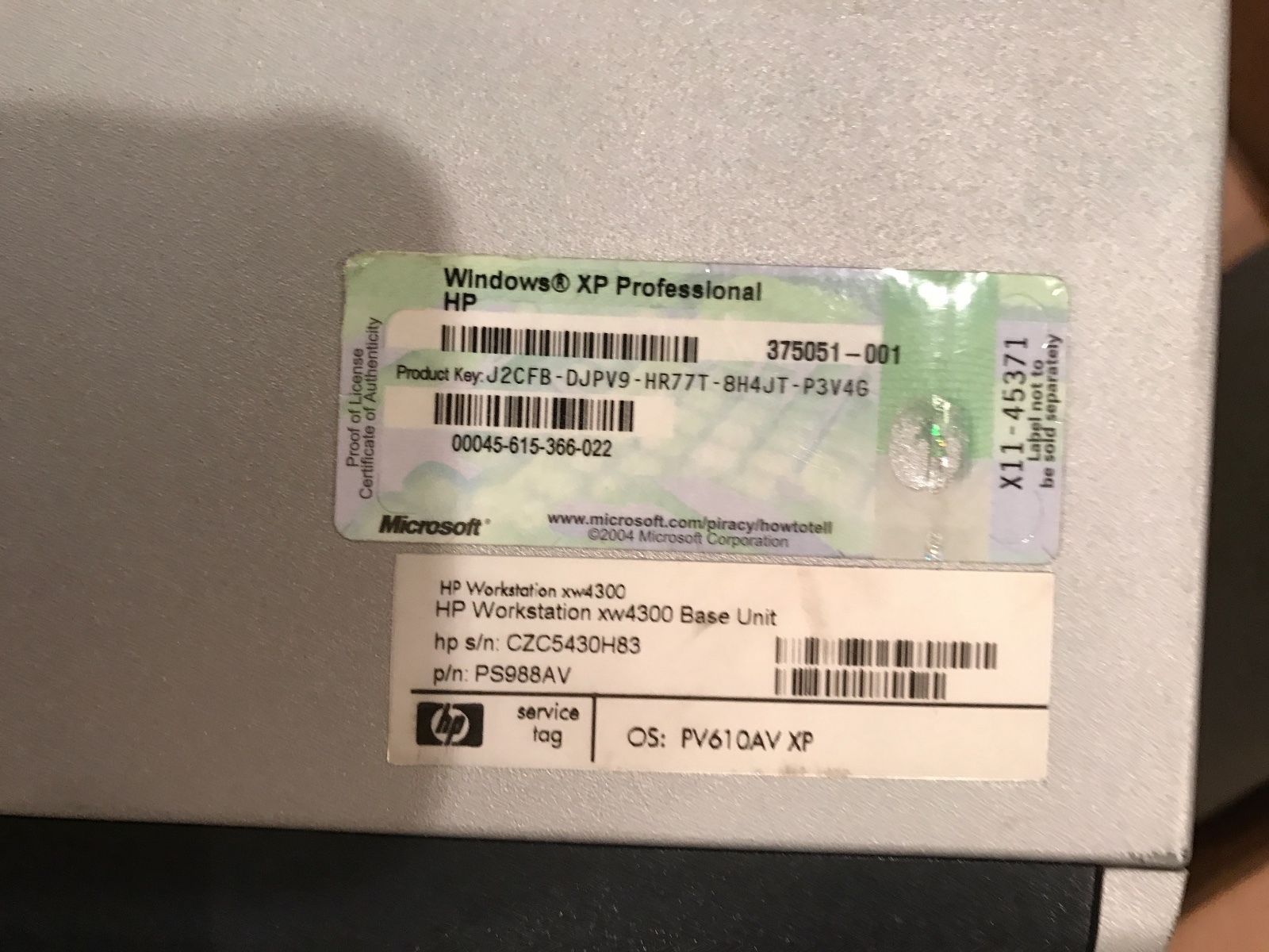 a close up of a label on a laptop