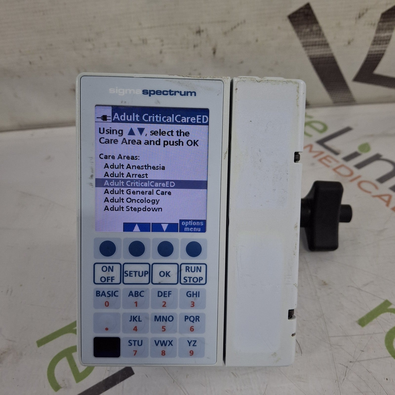 Baxter Sigma Spectrum 8.01.00 w/o Battery Infusion Pump