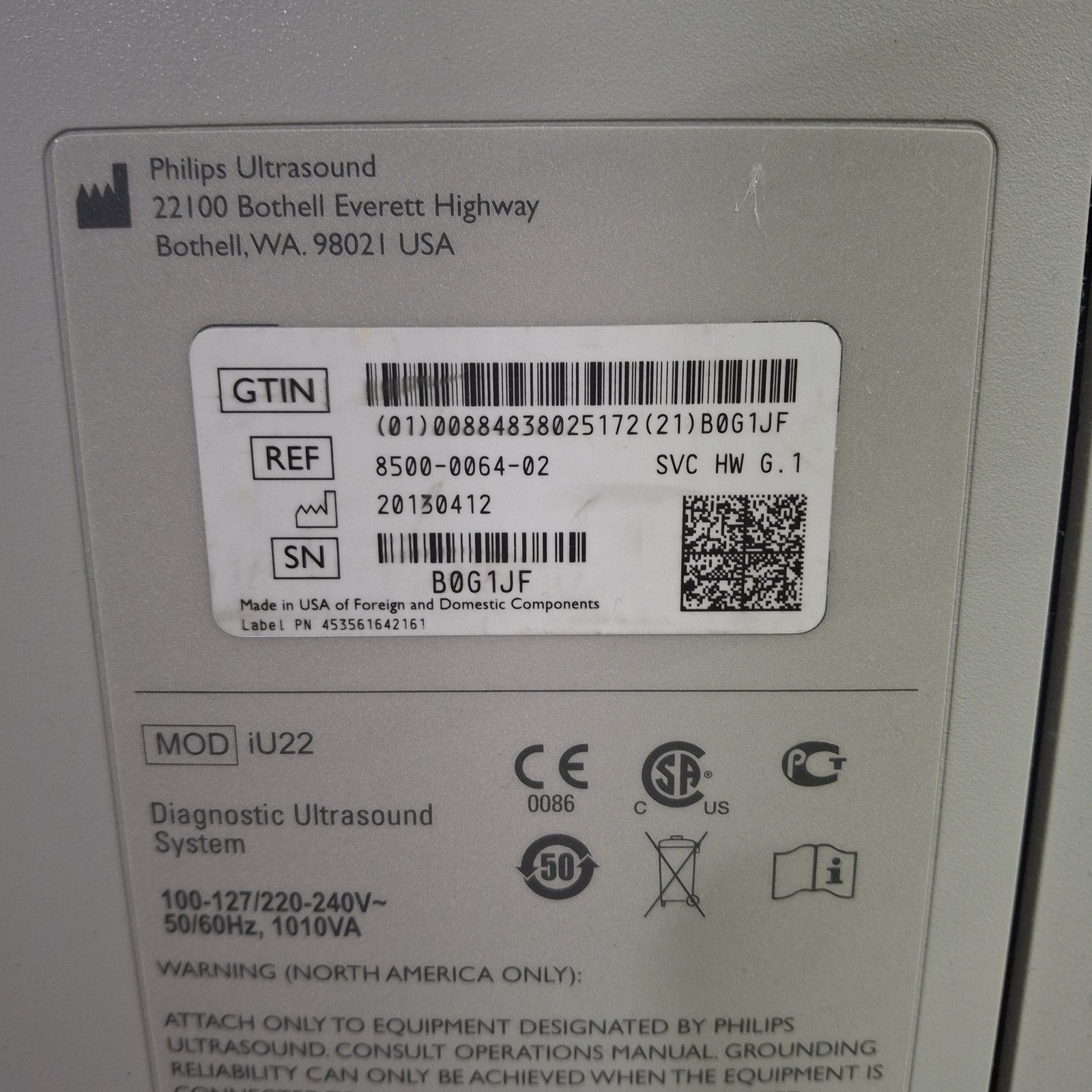 Philips IU22 Ultrasound