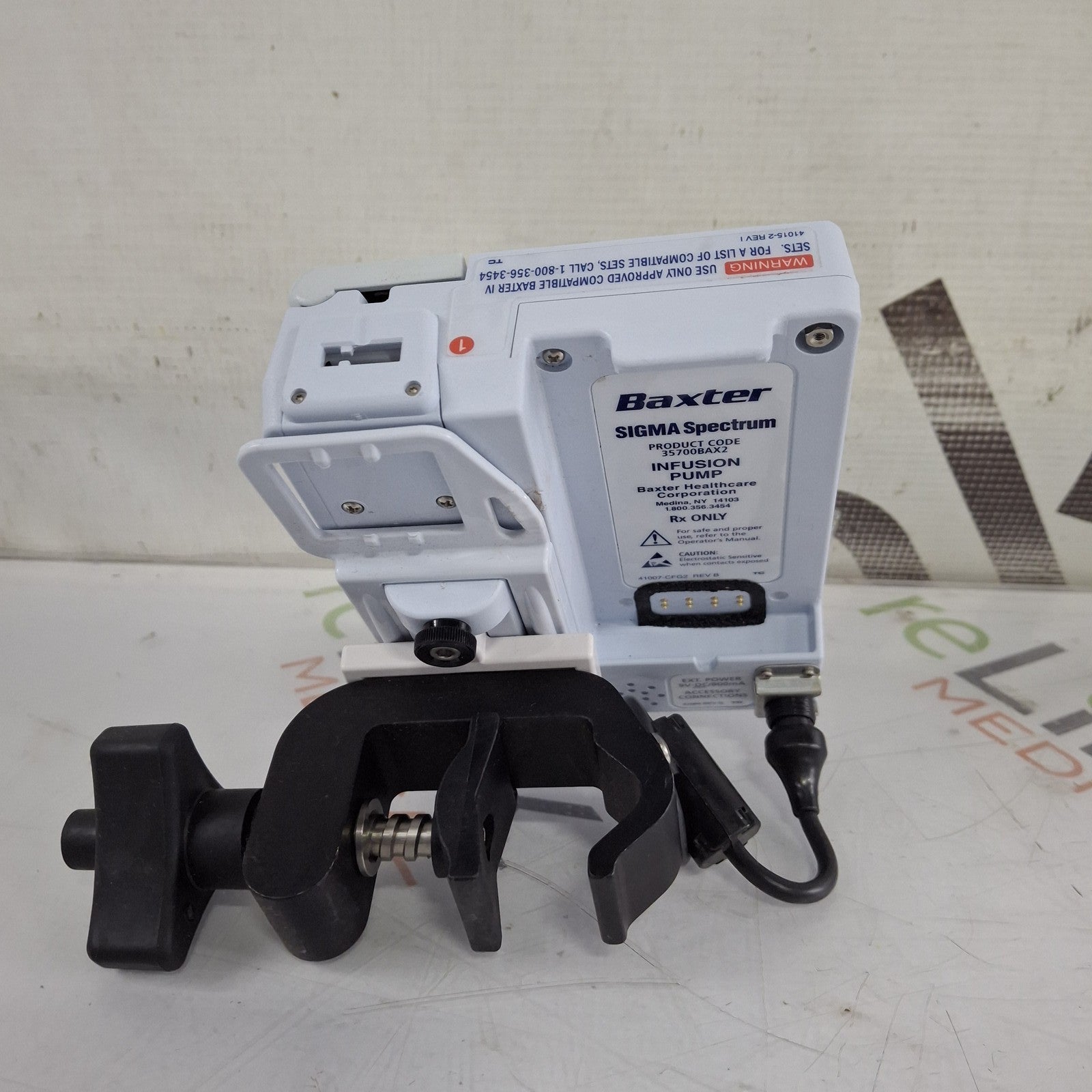 Baxter Sigma Spectrum 8.01.00 w/o Battery Infusion Pump