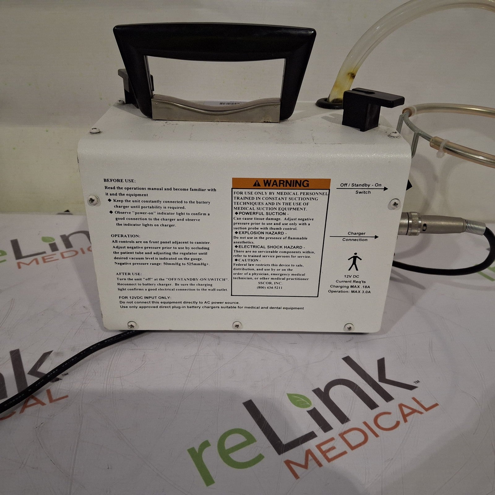 Armstrong Medical Industries, Inc. SSCOR/2500 Pump-Suction Portable