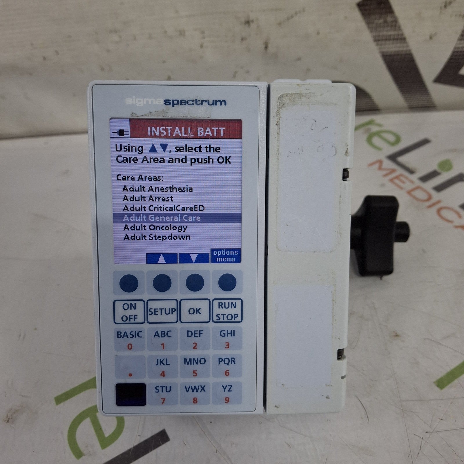 Baxter Sigma Spectrum 8.01.00 w/o Battery Infusion Pump