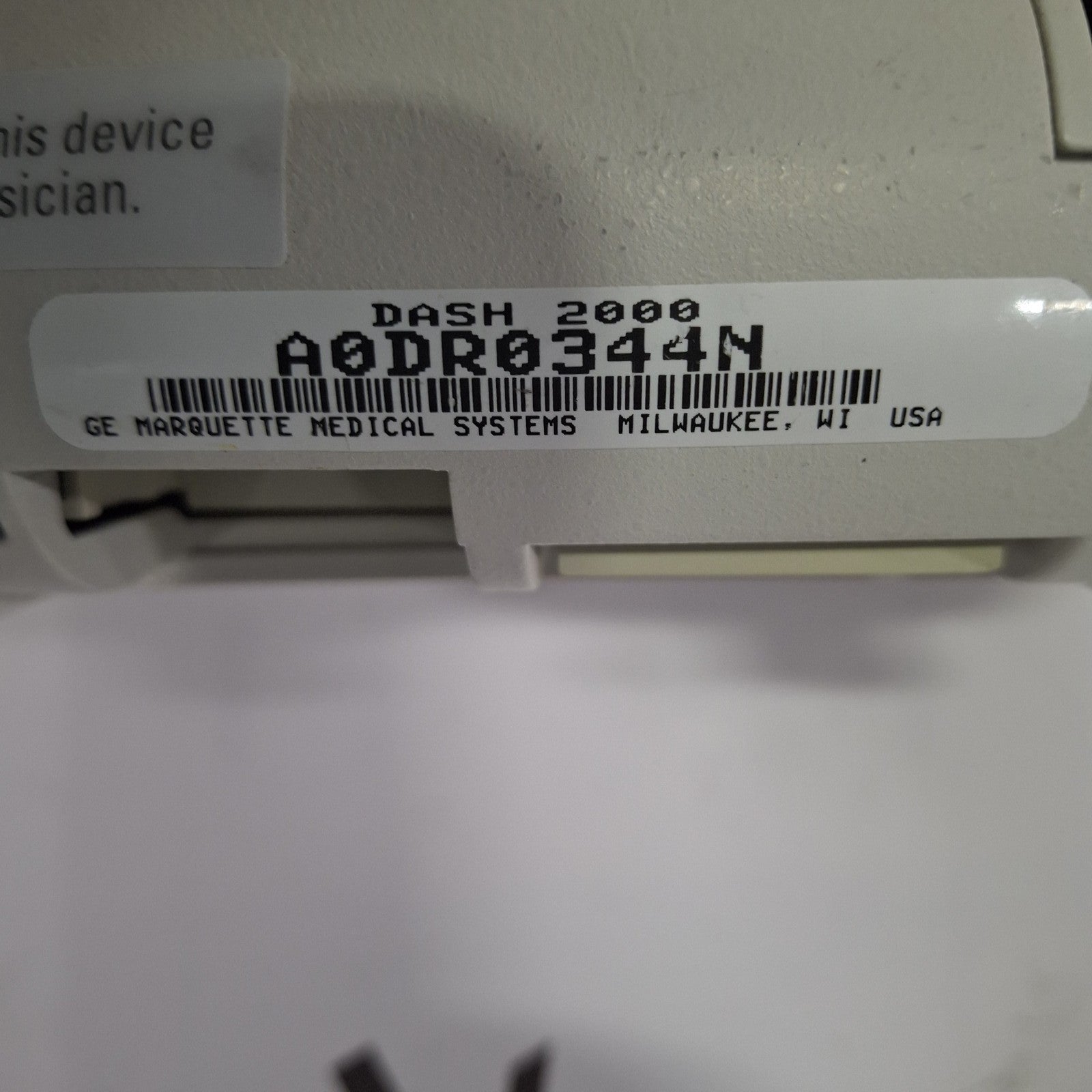 GE Healthcare Dash 2000 Patient Monitor