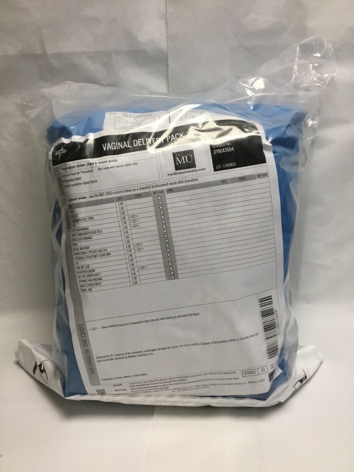 Medline Vaginal Delivery Pack (41KMD) DIAGNOSTIC ULTRASOUND MACHINES FOR SALE