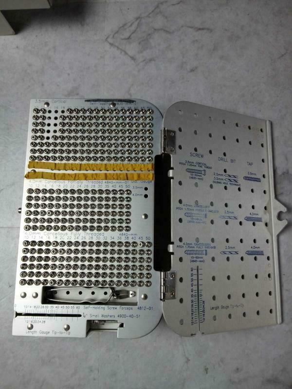 ZIMMER MINI FRAGMENT INSTRUMENTATION SET ORTHOPEDIC USED - DIAGNOSTIC