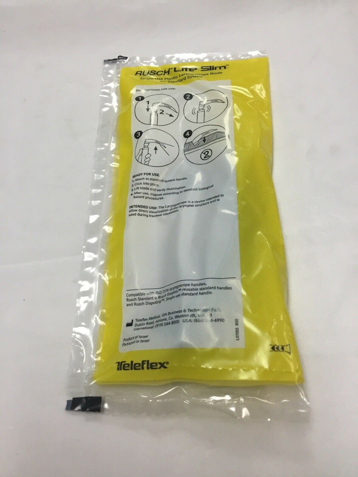 Rusch Lite Slim Single Use Laryngoscope Blade (87KM) - DIAGNOSTIC