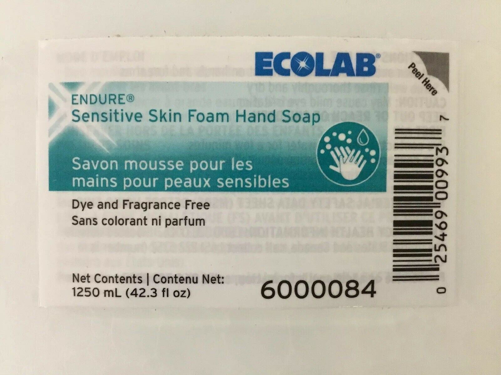 Ecolab Endure Sensitive Skin Foam Hand Soap (138KMD) - DIAGNOSTIC