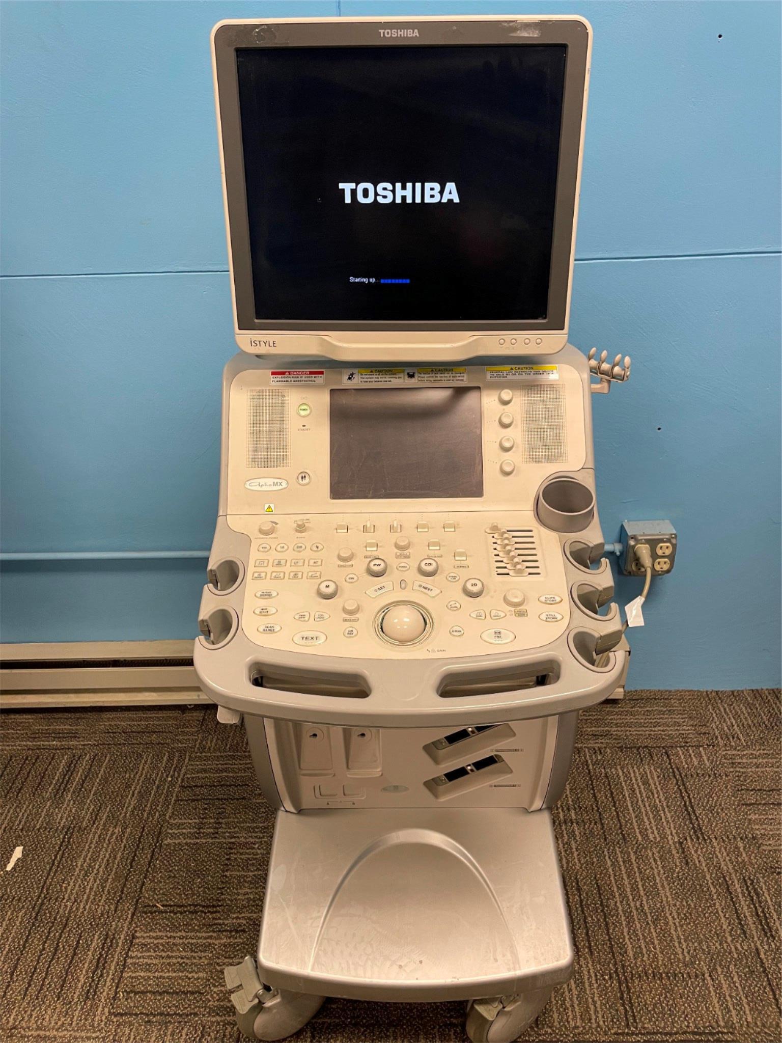TOSHIBA APLIO MX Ultrasound Scanner Machine 2011 UTSH19C DIAGNOSTIC ULTRASOUND MACHINES FOR SALE