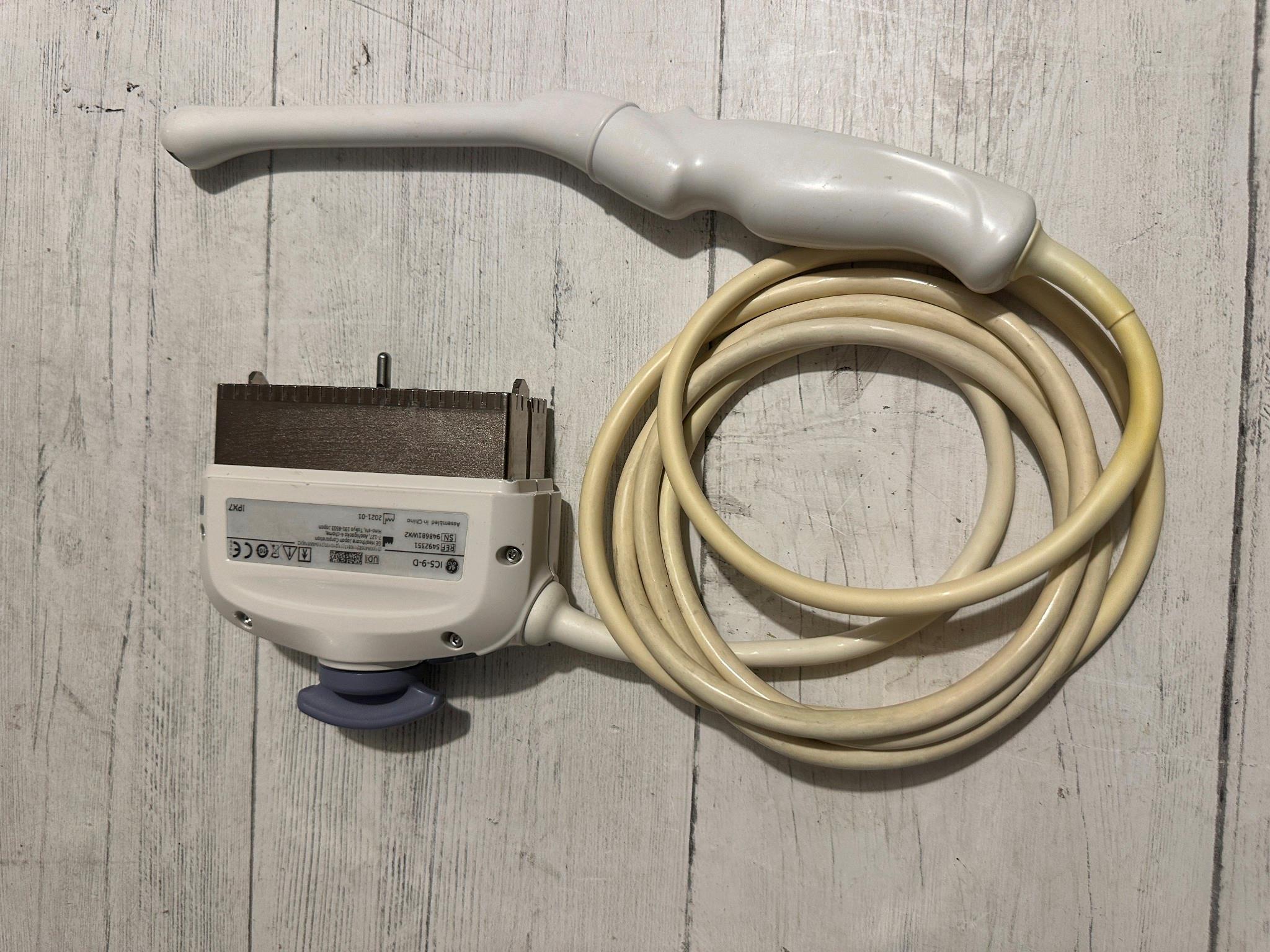 GE IC5-9-D WIDEBAND 4-9 MHZ MICROCONVEX ENDOCAVITY ULTRASOUND PROBE TRANSDUCER DIAGNOSTIC ULTRASOUND MACHINES FOR SALE