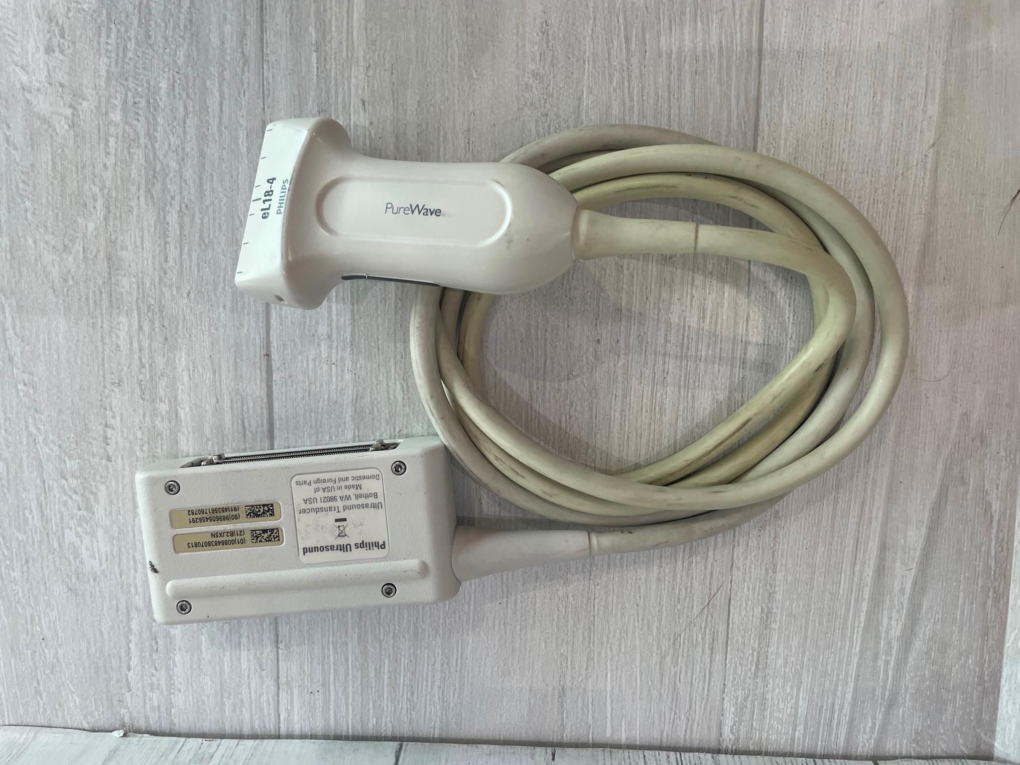 Philips eL18-4 Compact Ultrasound Probe Transducer DIAGNOSTIC ULTRASOUND MACHINES FOR SALE