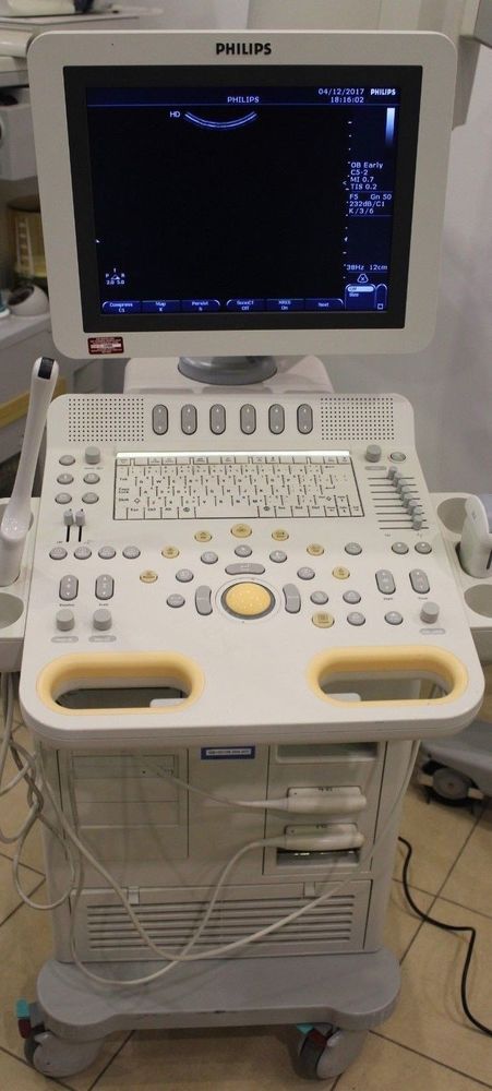 vertical shot of ultrasound