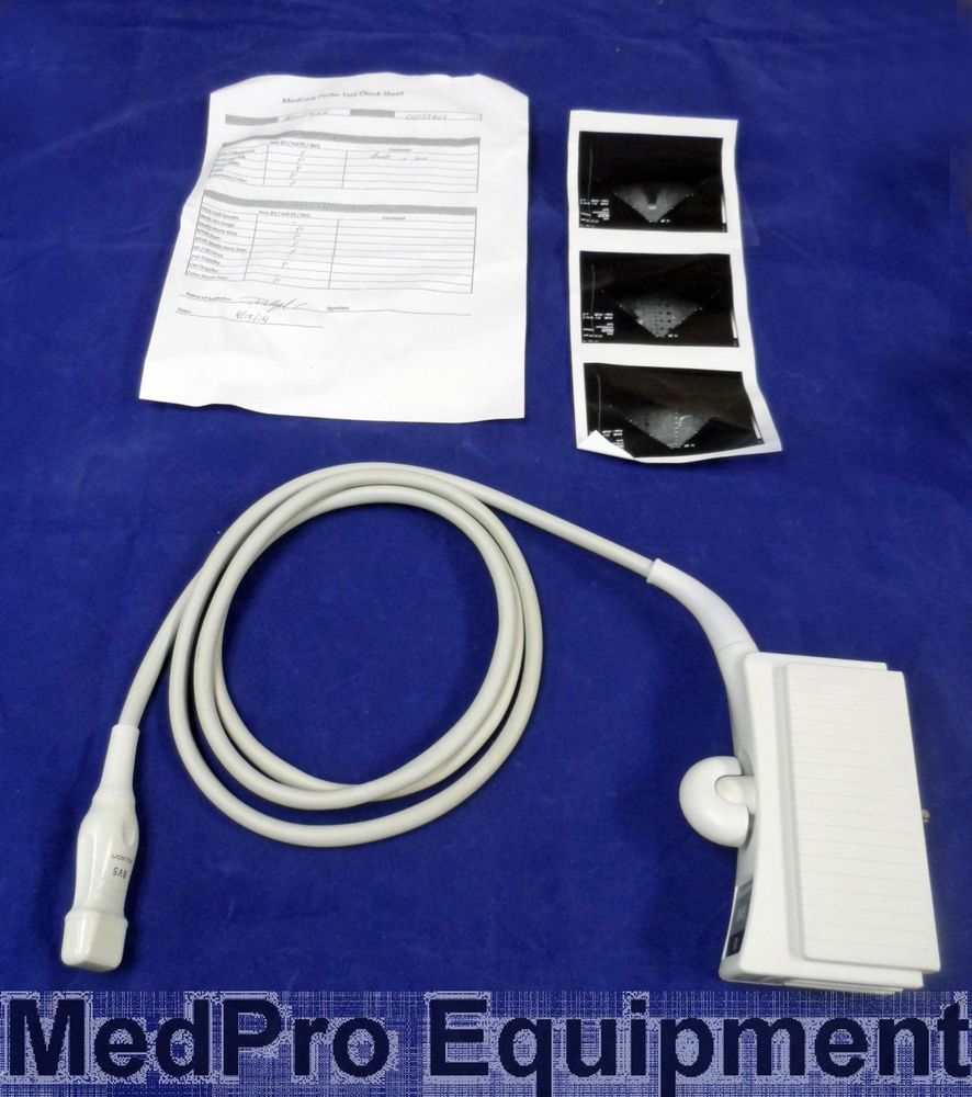 Acuson 8V5 Pediatric Cardiac Ultrasound Probe Transducer with Test Data DIAGNOSTIC ULTRASOUND MACHINES FOR SALE