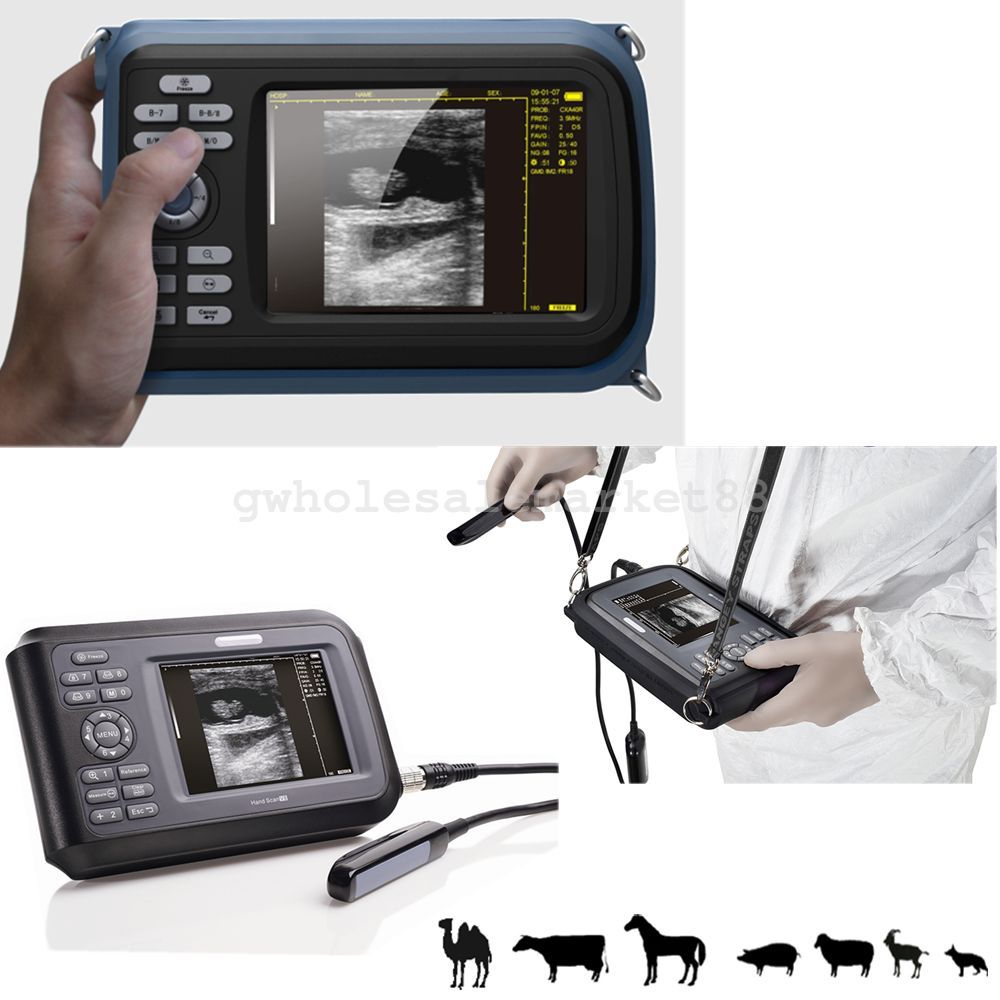 Veterinary Digital Palmtop Ultrasound Scanner Animal Rectal Probe Battery+ Case DIAGNOSTIC ULTRASOUND MACHINES FOR SALE