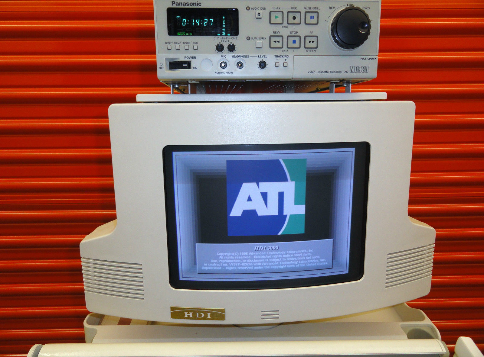 ATL HDI-3000 ULTRASOUND W/ L7-4 & L10-5 VASCUALR-SMALL PARTS PROBES PRINTER &VCR DIAGNOSTIC ULTRASOUND MACHINES FOR SALE
