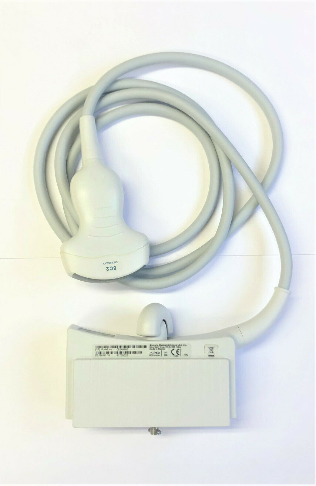 Siemens Acuson, 6C2, 08248186, Convex Ultrasound Transducer Probe DIAGNOSTIC ULTRASOUND MACHINES FOR SALE