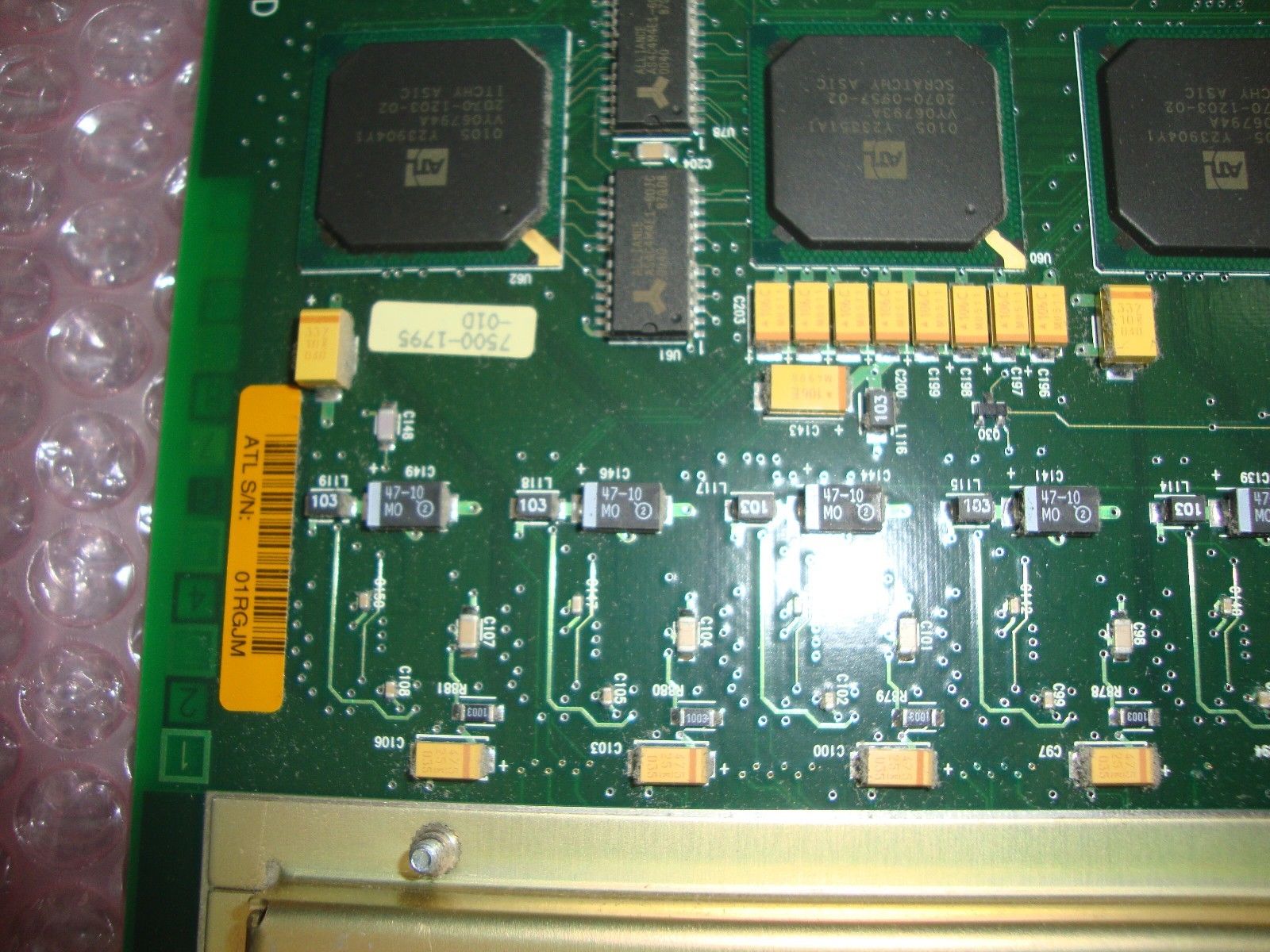 green mother board close up