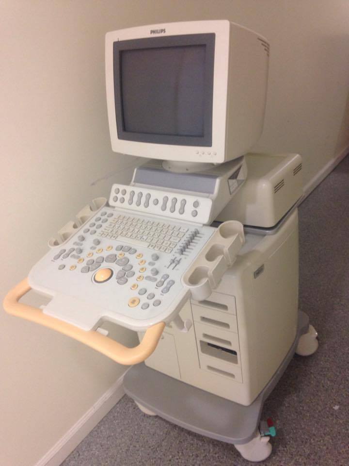 vertical image of ultrasound sideways