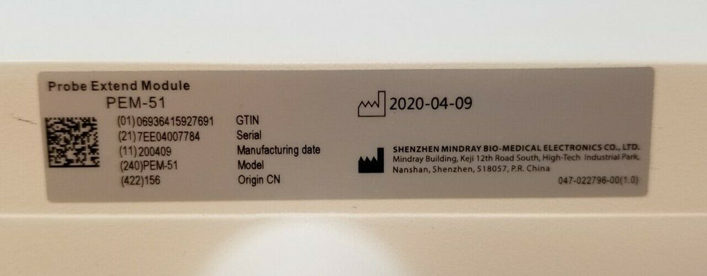 Shenzhen Mindray Bio-Medical PEM-51 Ultrasound Probe Extend Modules