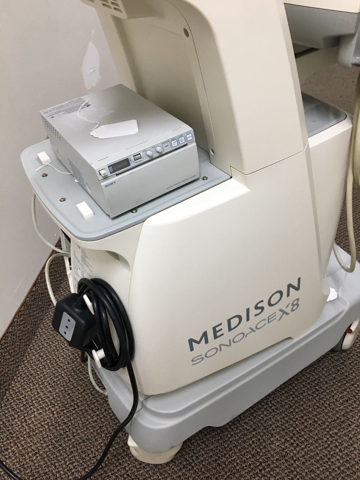 Medison SonoAce X8 OB/Gyn Ultrasound System w/ 3D5-9EK, 3D/4D, C2-8