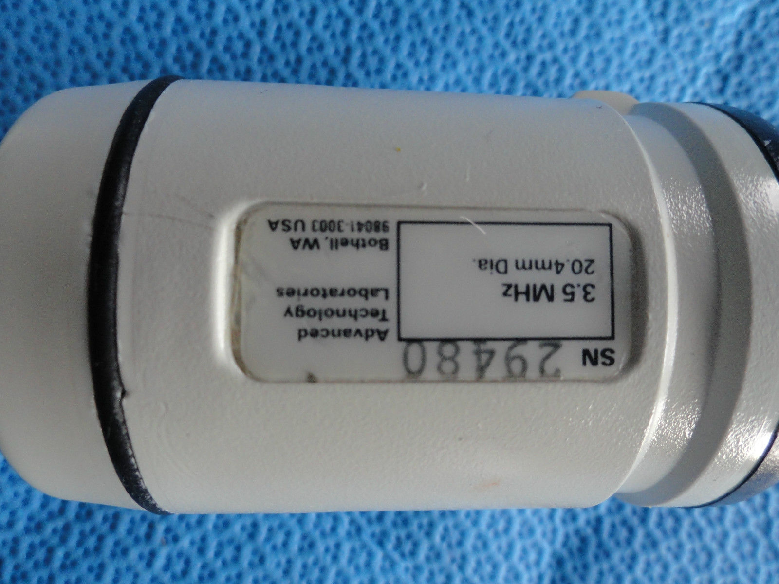 ATL 3.5 MHz 20.4mm Dia Annular Array Ultrasound Probe /  400-0188-01 (3866) DIAGNOSTIC ULTRASOUND MACHINES FOR SALE