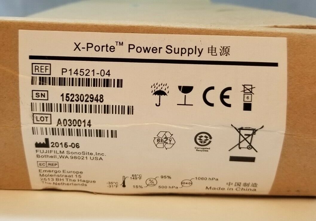 Fujifilm Sonosite X-Porte Power Supply P14521-04 Ultrasound Power Supply DIAGNOSTIC ULTRASOUND MACHINES FOR SALE