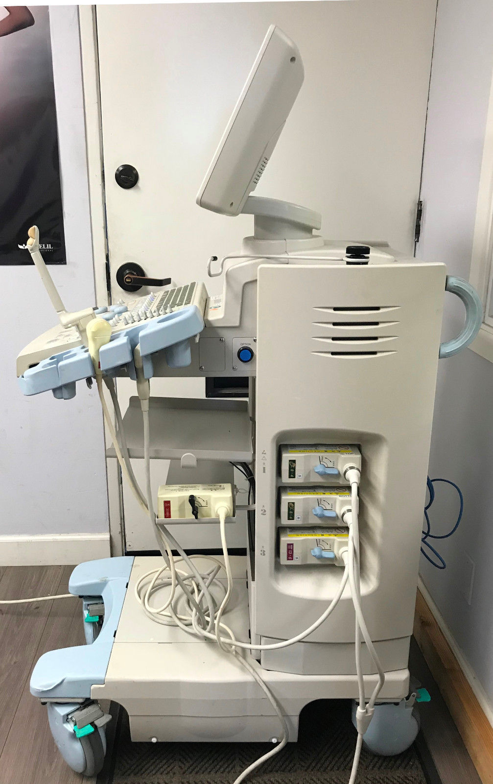 Hitachi HI Vision 5500 Ultrasound Diagnostic Scanner EUB-5500 w/ 3 Transducers DIAGNOSTIC ULTRASOUND MACHINES FOR SALE