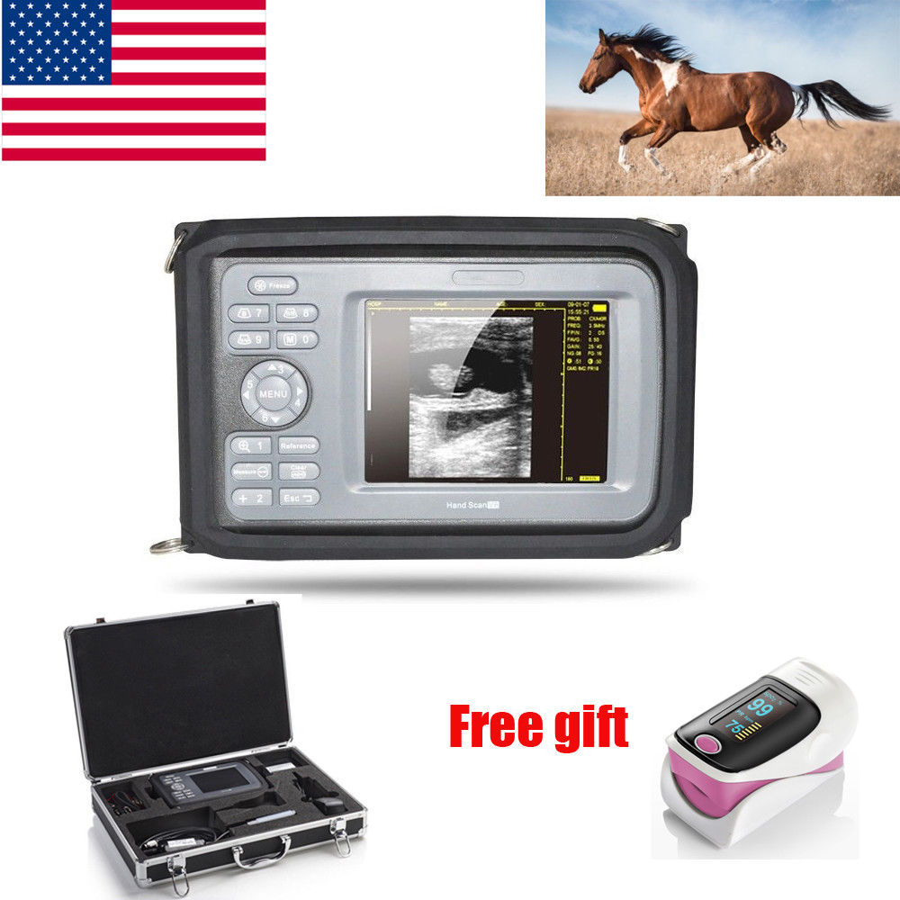 Veterinary Handheld Ultrasound Scanner Machine Rectal Probe & Box/Belt/Oximeter 190891544612 DIAGNOSTIC ULTRASOUND MACHINES FOR SALE