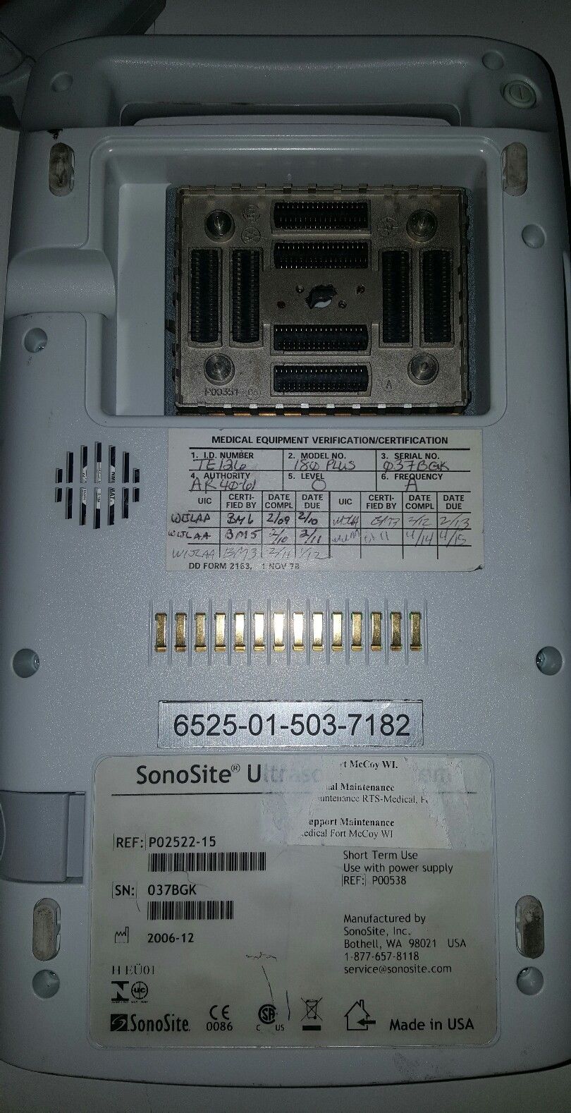 Sonosite 180 Plus Portable Ultrasound Only, As is DIAGNOSTIC ULTRASOUND MACHINES FOR SALE