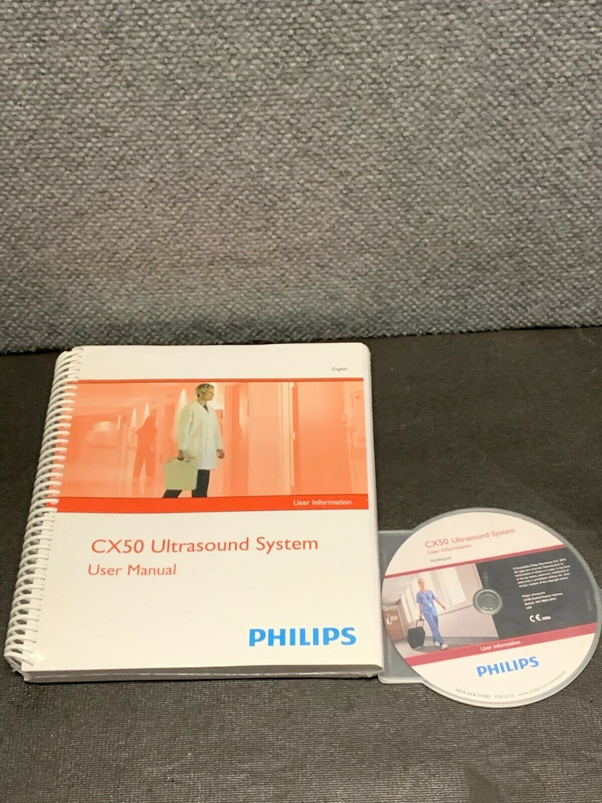 PHILIPS CX50 ULTRASOUND SYSTEM USER & INFORMATION MANUAL BOOK & CD DIAGNOSTIC ULTRASOUND MACHINES FOR SALE