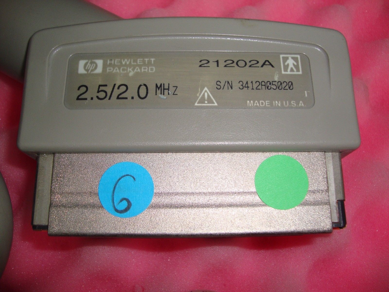 HP 21202A  2.5/2.0 MHz Frequency  Ultrasound probe