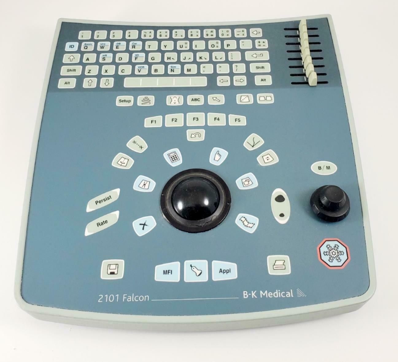 BK Medical Falcon 2101A-1 EXL Ultrasound Version 2.9 Keyboard Assembly ZN0006 DIAGNOSTIC ULTRASOUND MACHINES FOR SALE