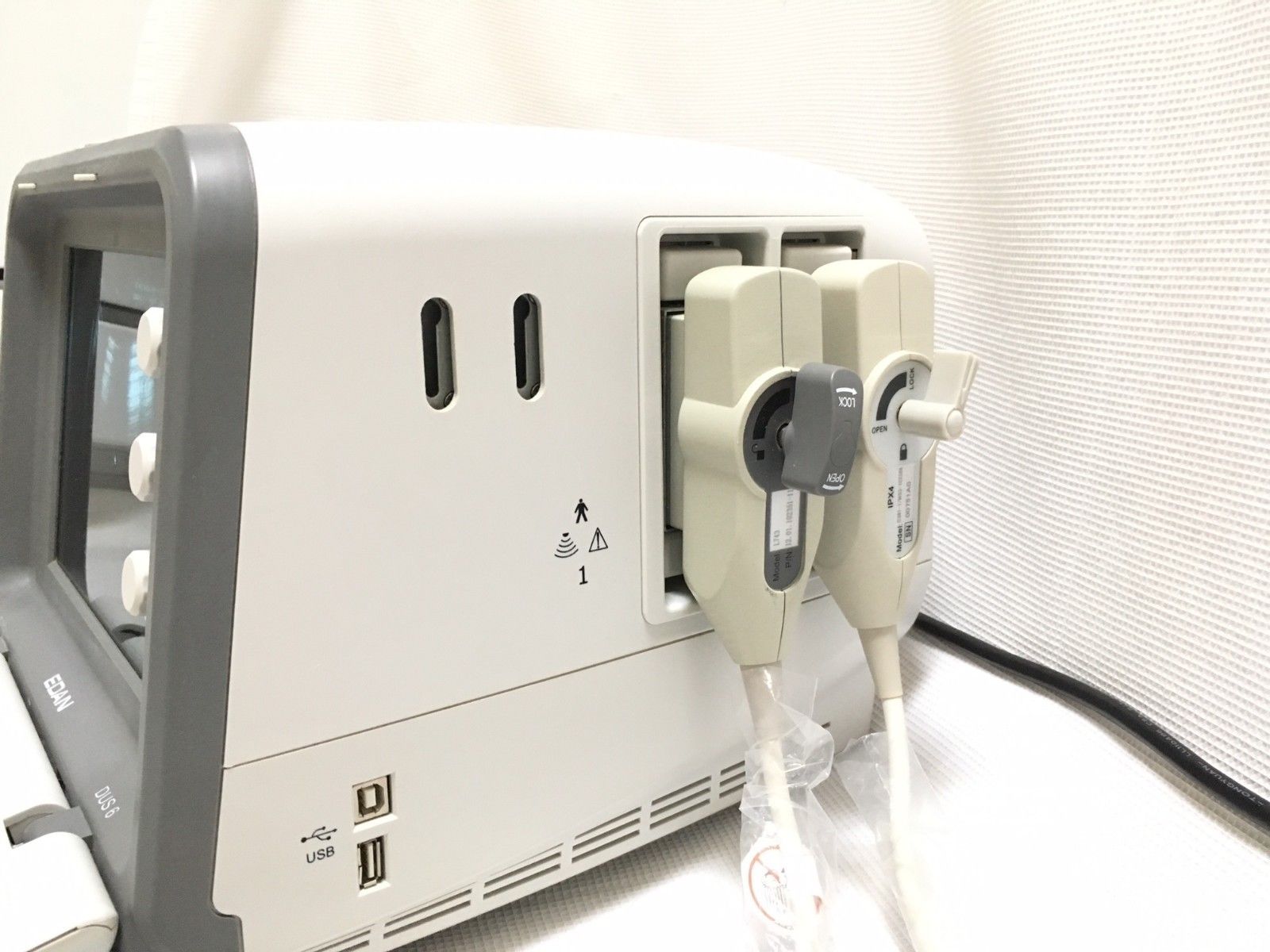 EDAN ULTRASOUND DUS-6 Ultrasonic Imaging System w/ 2 PROBES, Many EXTRAS, NICE! DIAGNOSTIC ULTRASOUND MACHINES FOR SALE