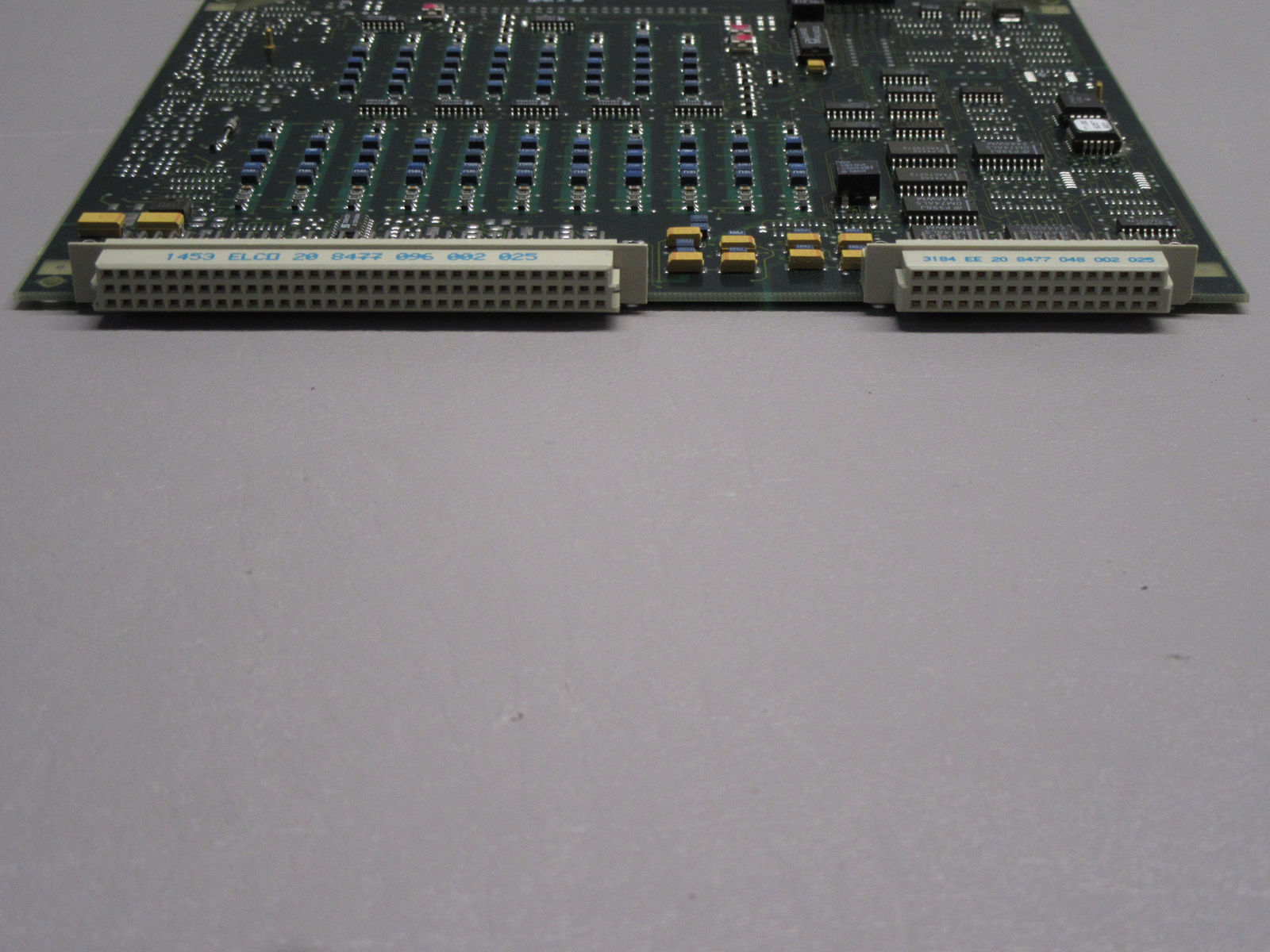 a close up of a computer board on a table