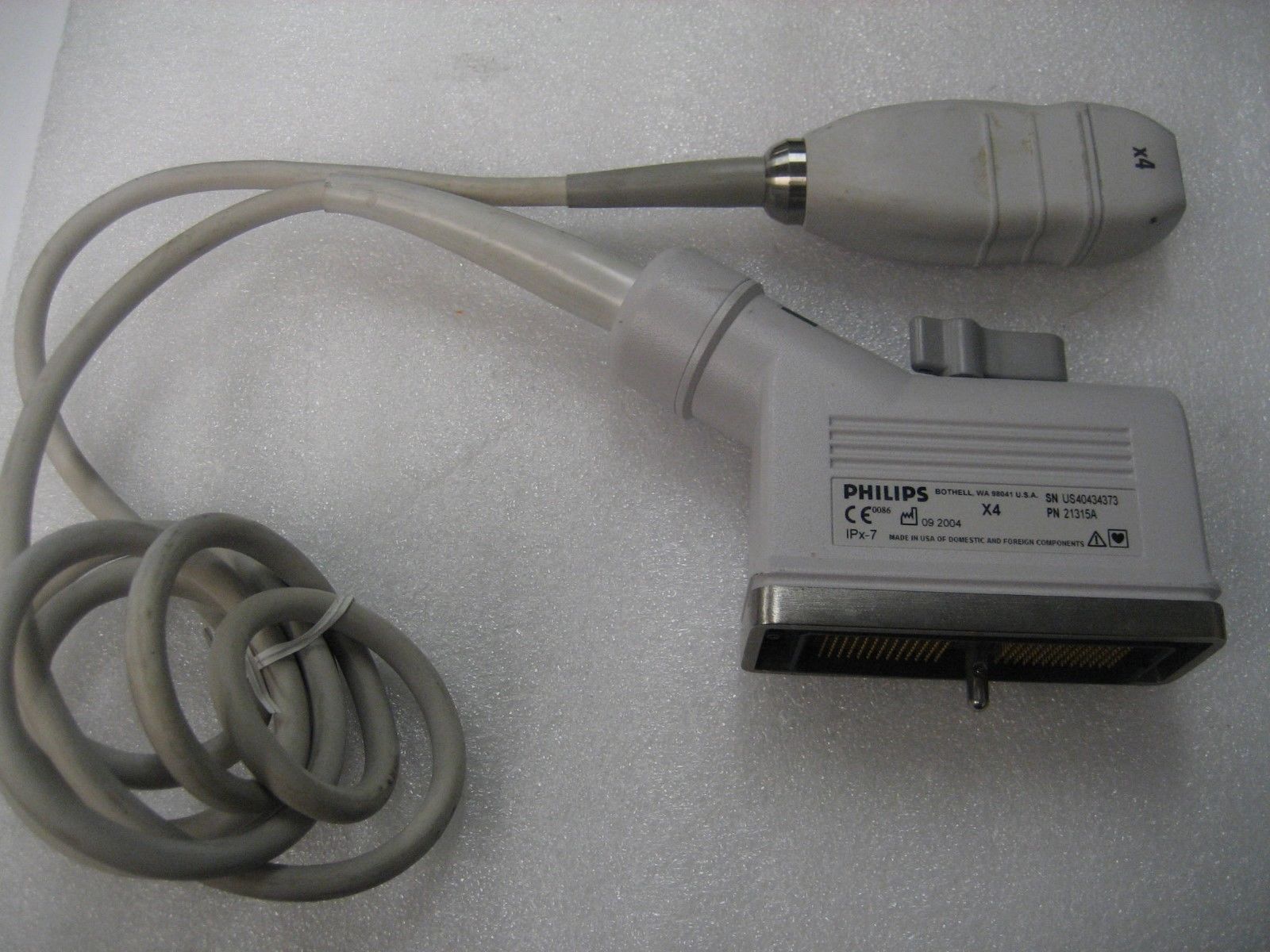 probe device on a white surface