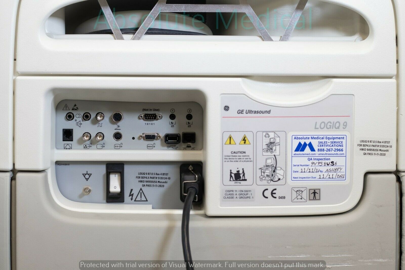 Ge Logiq 9 Ultrasound Probes/Transducers Available  Biomed Certified! DIAGNOSTIC ULTRASOUND MACHINES FOR SALE