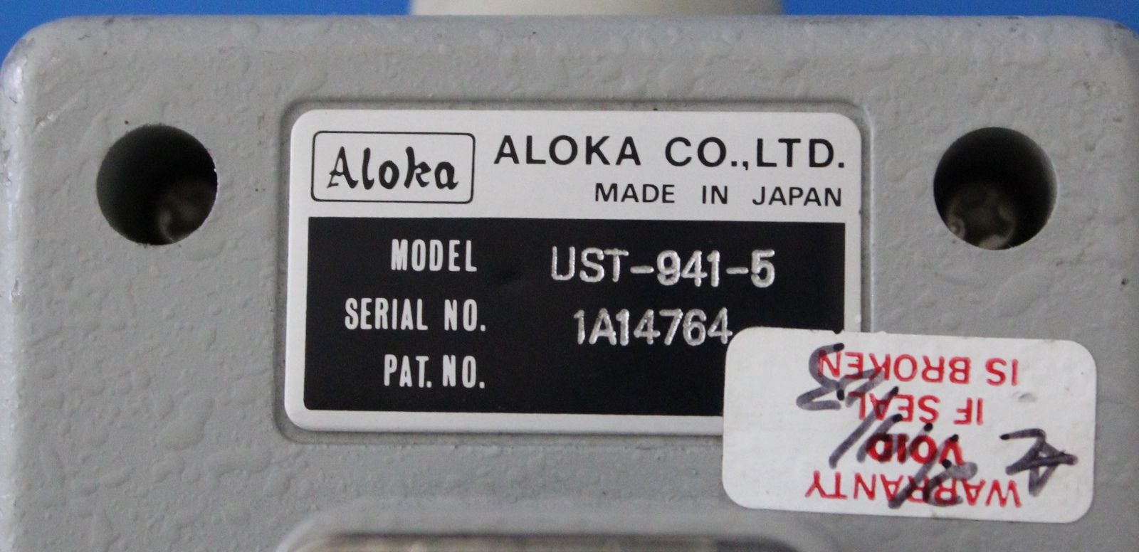 ALOKA UST-941-5 Ultrasound Probe 5 MHz Transducer for Aloka SD-650 / 650CL DIAGNOSTIC ULTRASOUND MACHINES FOR SALE