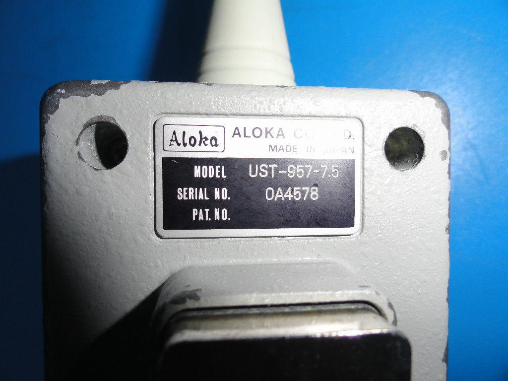 Aloka UST-957-7.5  7.5 MHz Ultrasound Probe Transducer (3346) DIAGNOSTIC ULTRASOUND MACHINES FOR SALE