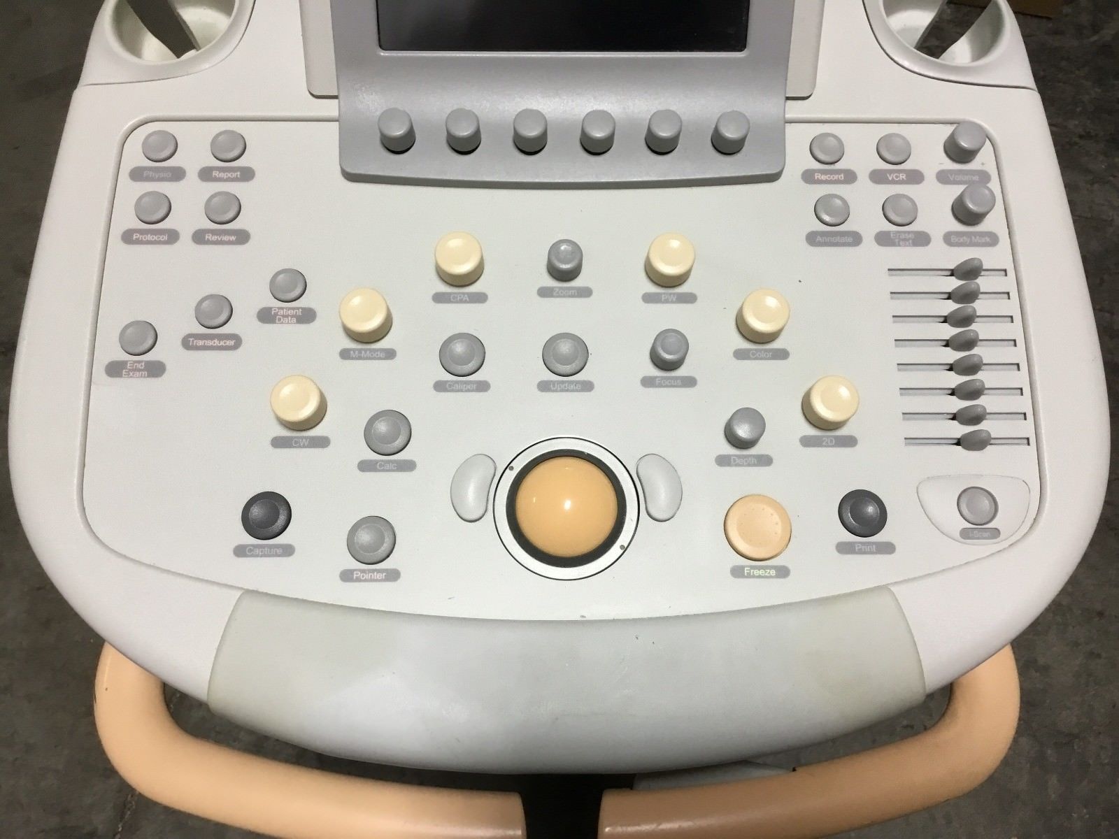 a close up of a medical device with buttons