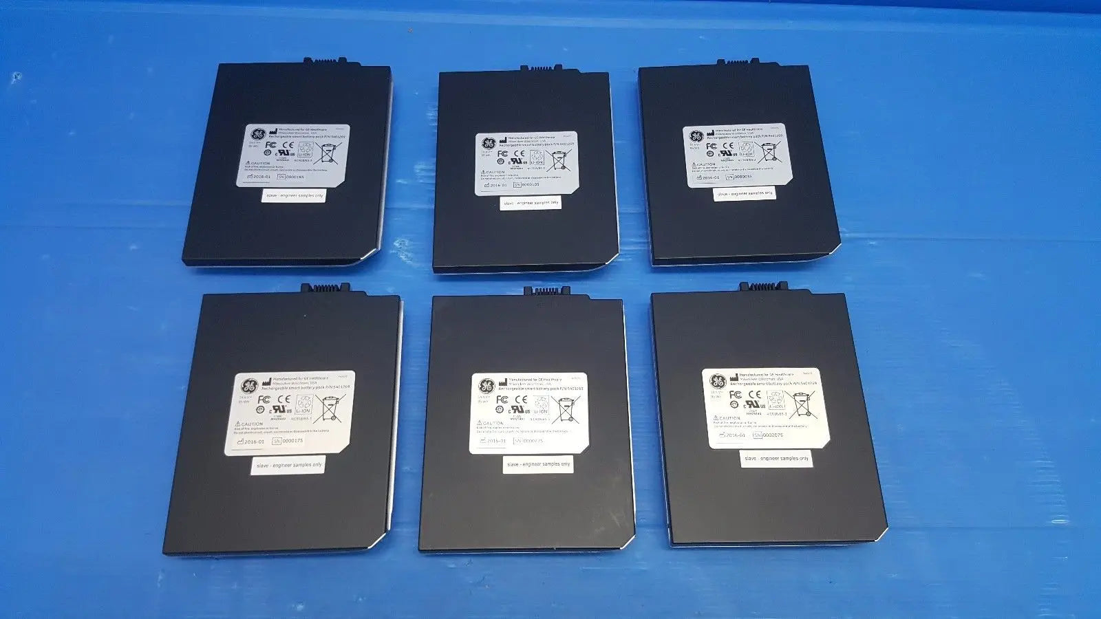 GE Helthcare Ultrasound Rechargeable Smart Battery Pack P/N: 5401269 ( LOT OF 6) DIAGNOSTIC ULTRASOUND MACHINES FOR SALE