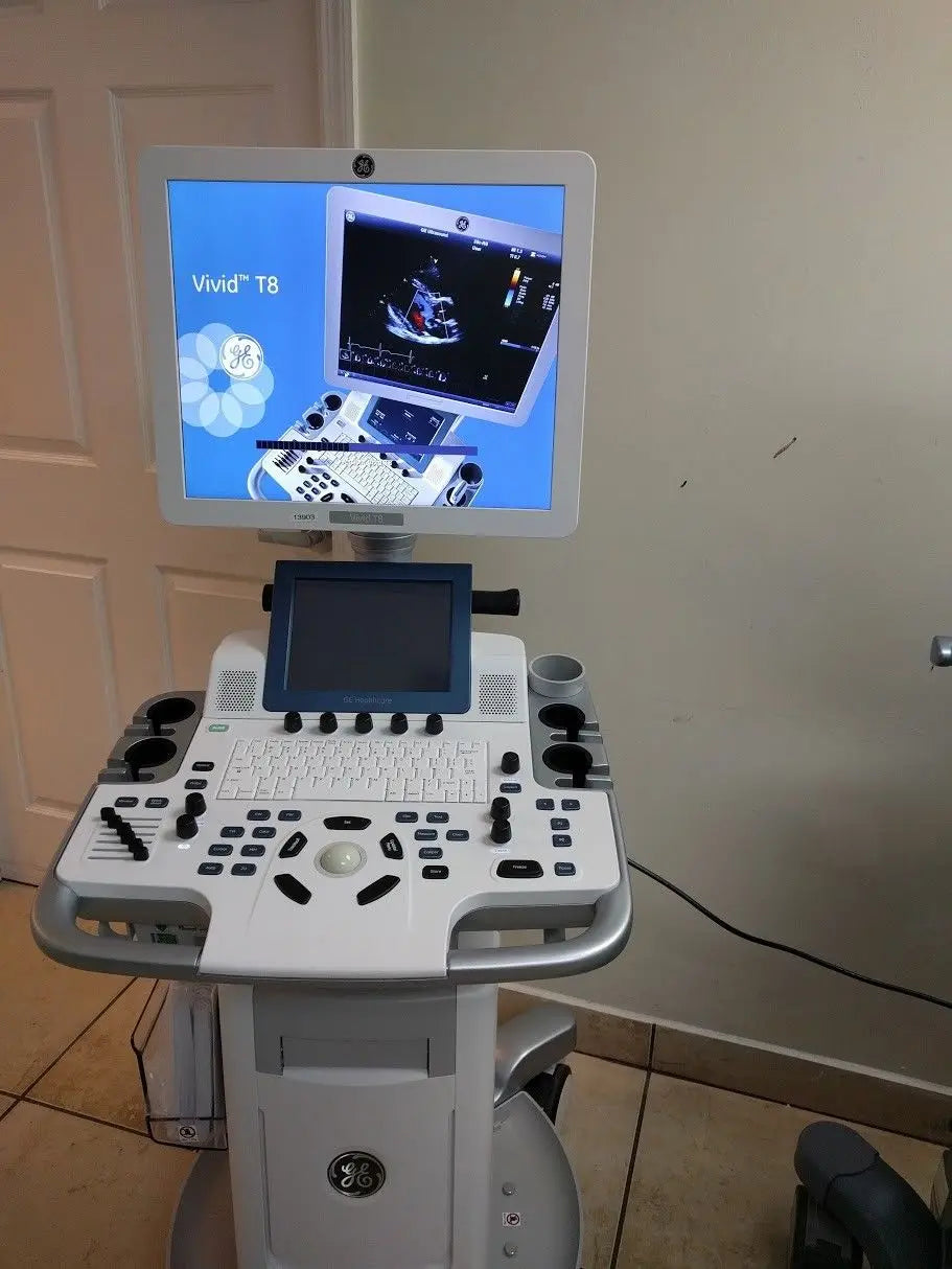 NEW GE Vivid T8 Cardiovascular Ultrasound + 2 TX DIAGNOSTIC ULTRASOUND MACHINES FOR SALE