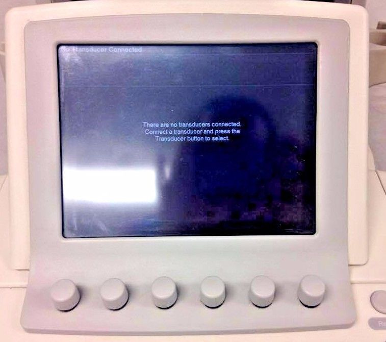 a computer monitor with a message on the screen