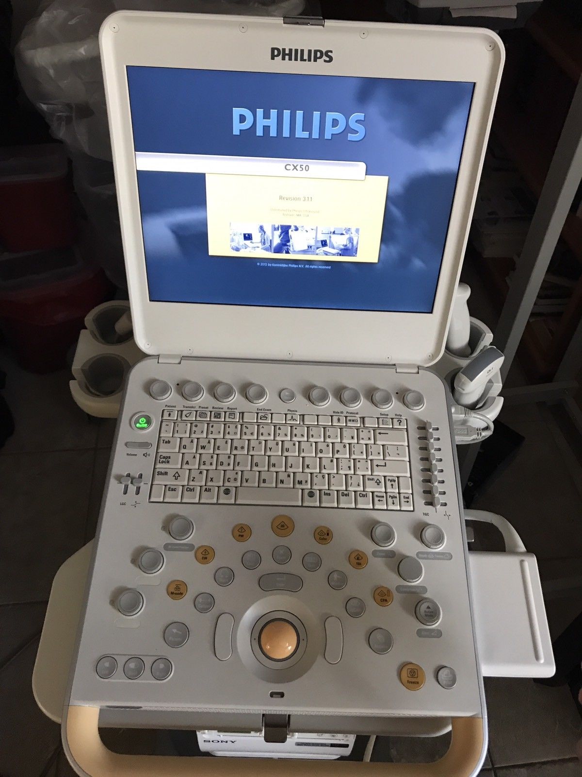 Philips CX50 Portable 3D 4D Ultrasound With Abdominal And Transvaginal Probes