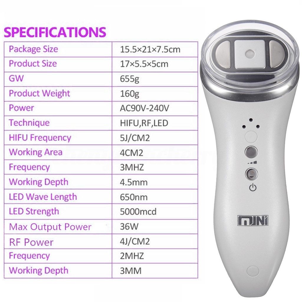 Mini Hifu High Focused Ultrasound Skin Face Anti-Aging Beauty Machine US STOCK DIAGNOSTIC ULTRASOUND MACHINES FOR SALE