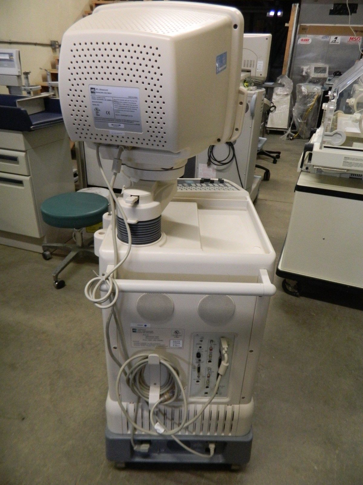 ATL Ultramark 400c Ultrasound w/ Printer, Footswitch & Probe *Tested DIAGNOSTIC ULTRASOUND MACHINES FOR SALE