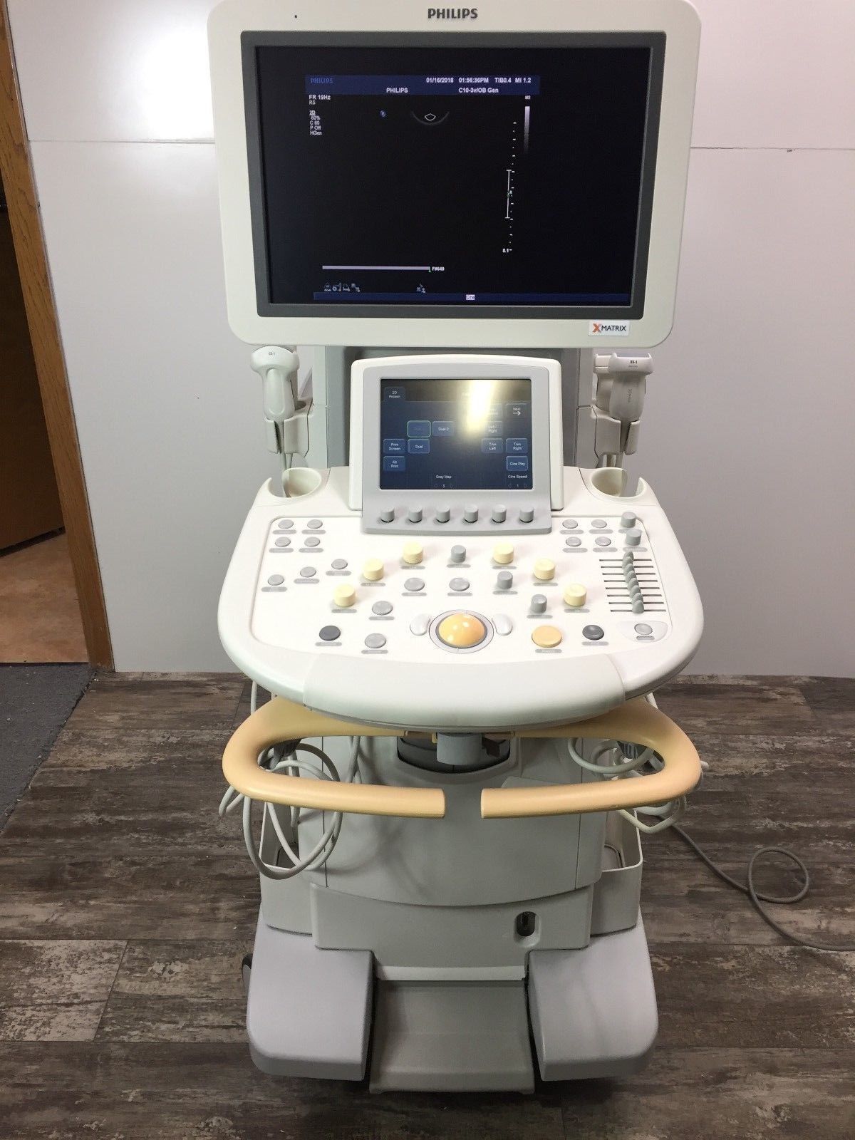PHILIPS IU22 CART G ULTRASOUND SYSTEM 2014 WITH X6-1, C10-3V, L12-5 & C5-1