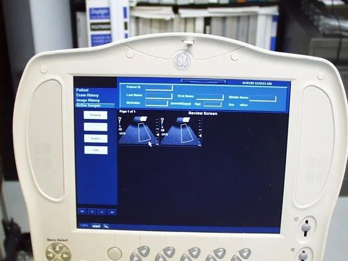 GE LogiqBook XP Porable Ultrasound with 3 transducers & Cart