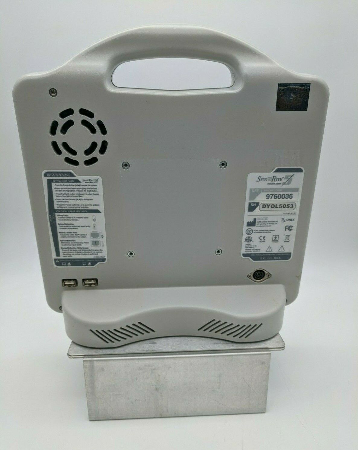 Site Rite 5 Bard Site Rite 5 Vascular Access Portable Scanner *for parts - as is